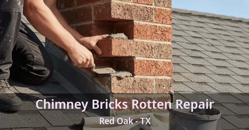 Chimney Bricks Rotten Repair Red Oak - TX