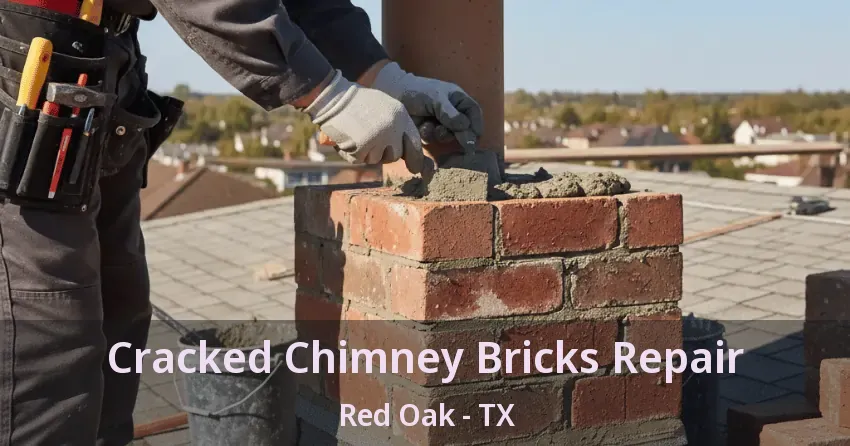 Cracked Chimney Bricks Repair Red Oak - TX