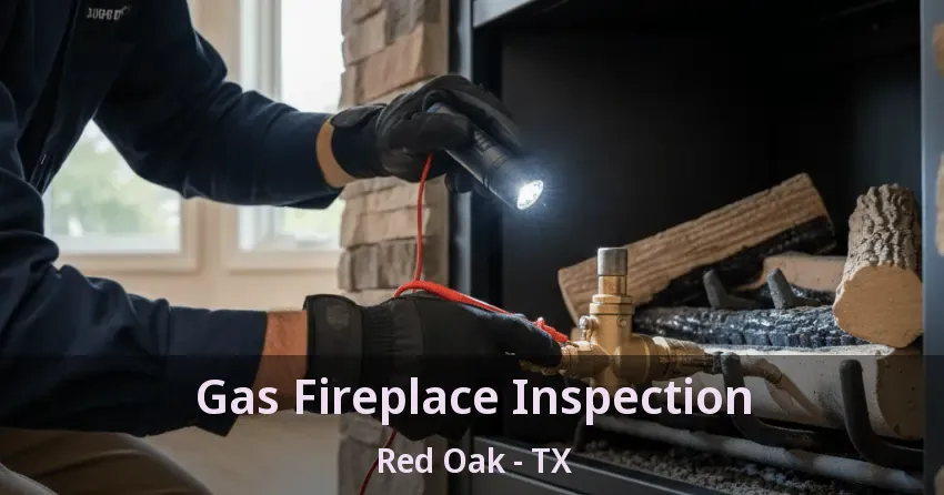 Gas Fireplace Inspection Red Oak - TX
